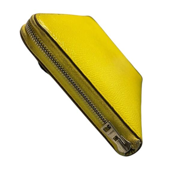 HERMES Silk-In Long Zip Around Long Wallet Epsom yellow - Picture 11 of 16